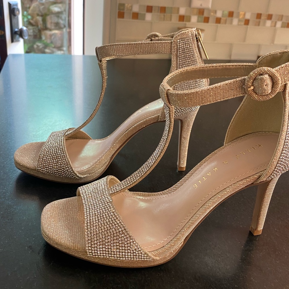 Kelley and Katie sparkle heels.
